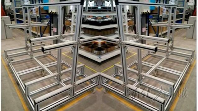 鋁型材可移動(dòng)貨架 鋁型材可移動(dòng)貨架