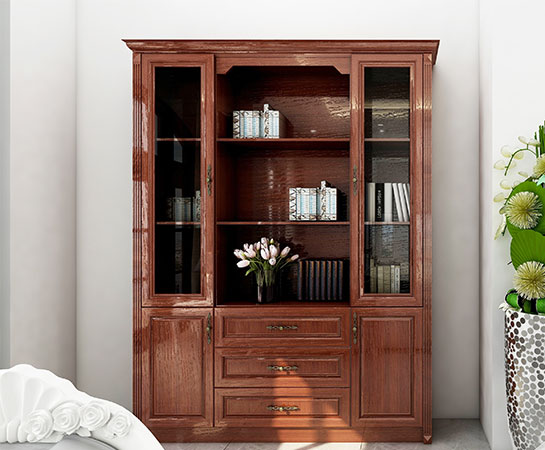 全鋁書柜-03（風(fēng)格：中式；顏色：金橡）