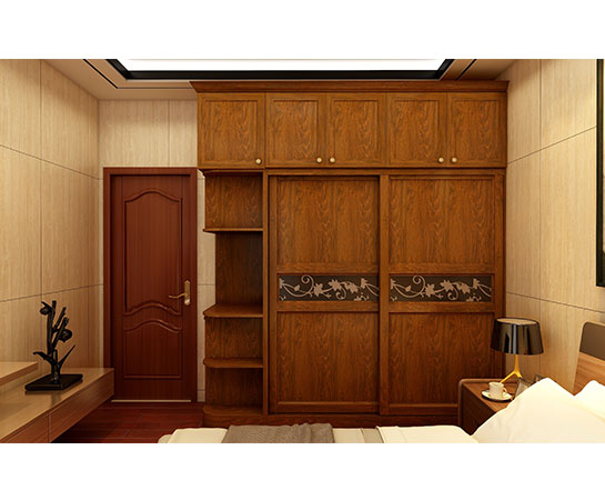 全鋁衣柜-02（風格：中式；顏色：金橡）