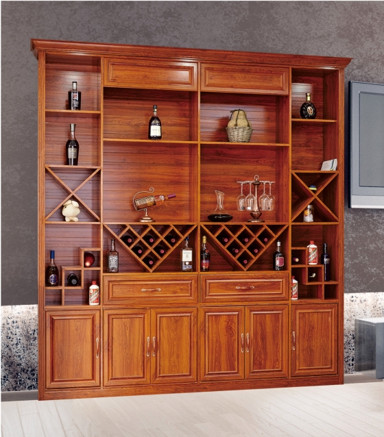 全鋁酒柜-01（風(fēng)格：中式；顏色：金橡）